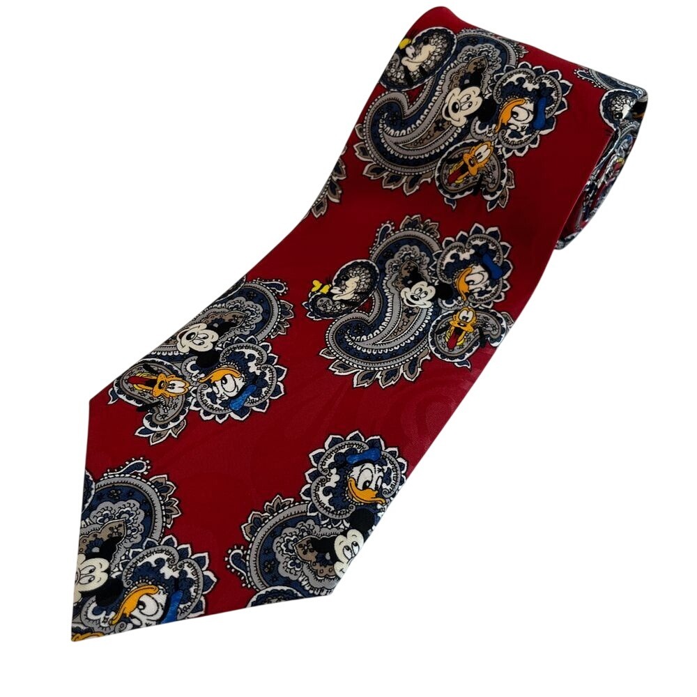 Disney Mickey‎ Unlimited Mickey Mouse Donald Duck & Goofy Mens Tie By 327